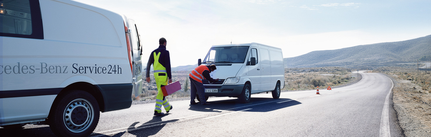 Mercedes-Benz Hilfe unterwegs
